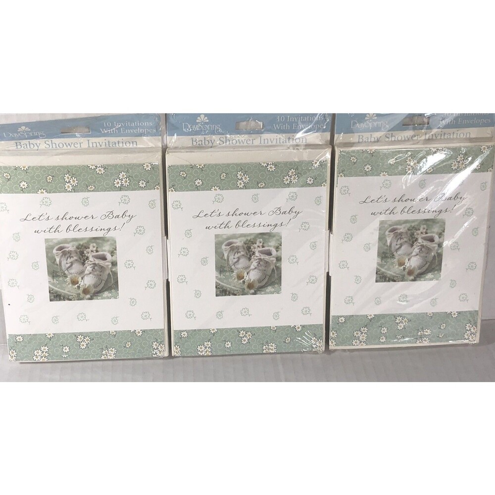 Dayspring ￼Baby Shower Party Invitations Fill-In Set of 30 Envelopes Scripture